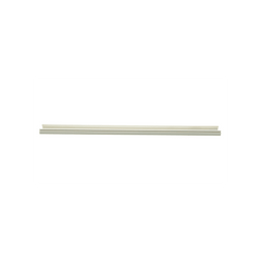 Base para canaleta T-45, de PVC rígido, con orificios perforados para montaje, 60.3 x 18.5 x 2400 mm, Color Blanco