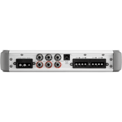 Amplificador Náutico / 4 Canales / Clase D / 600 W / Rango Completo / Procesamiento de Señales Activo / Control de Nivel Remoto Opcional / JL Audio MHD