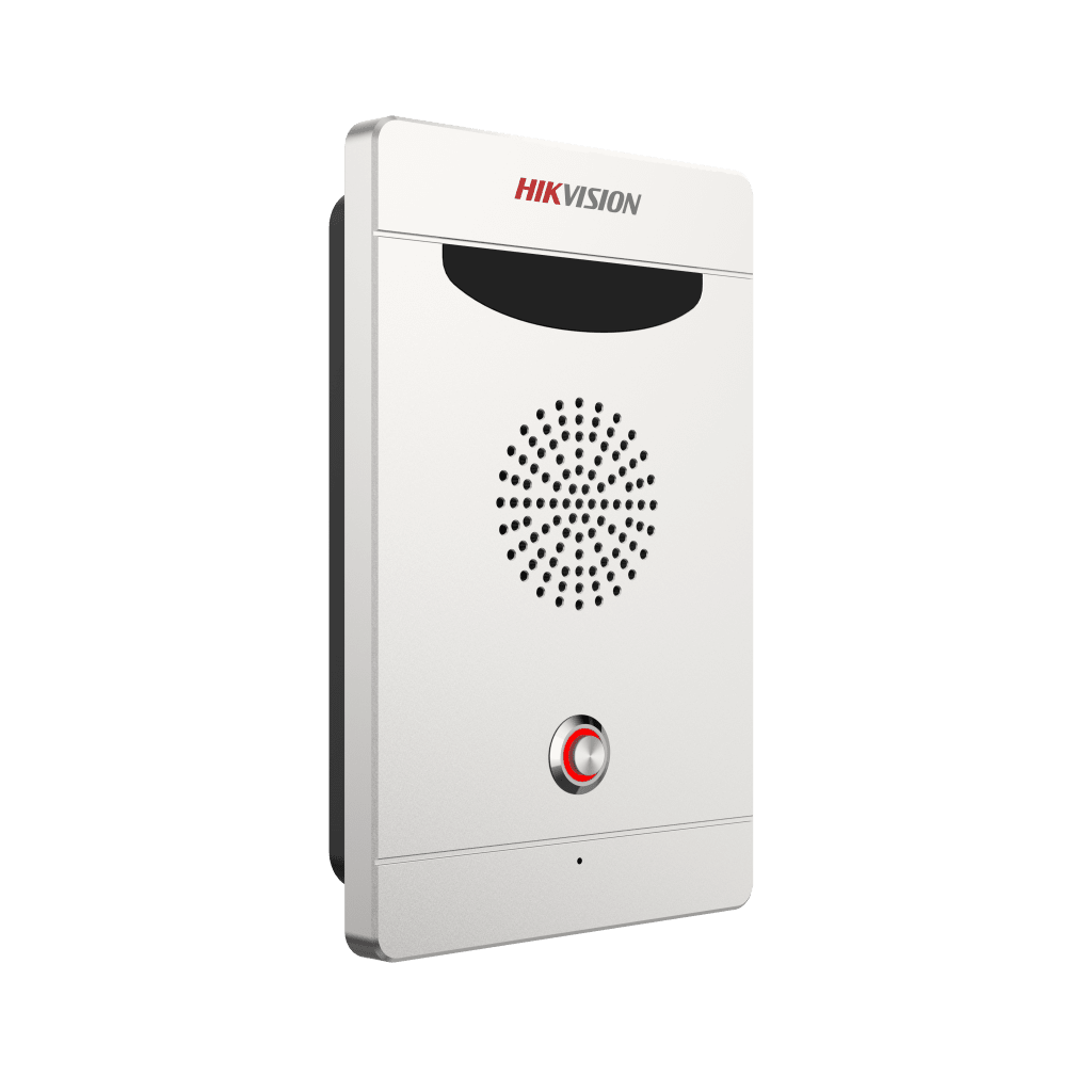 Estación de Alarma de Pánico / Audio Bidireccional / Altavoz 3W Integrado / Micrófono Omnidireccional / 2 Entradas y 2 Salidas de Alarma / IP65 IK08 / Montaje Pared y Empotrado / Exterior Aluminio