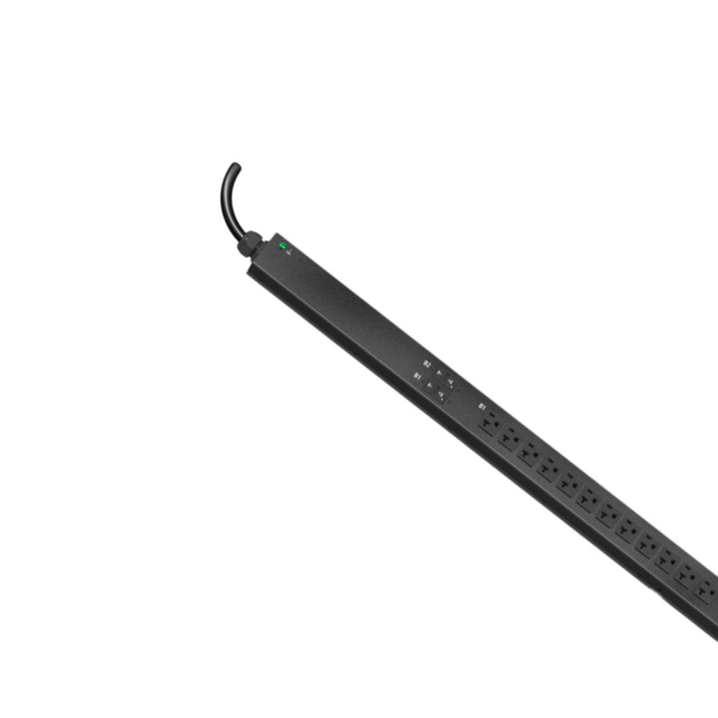 PDU ES2P Monitoreable (MI) para Distribución de Energía, Enchufe de Entrada NEMA L5-30P, Con 24 Salidas NEMA 5-20R, de Instalación Vertical, 120 Vca, 30 Amp