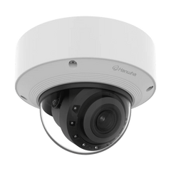 Cámara Domo AI 8 Megapíxeles / Motorizado 4.4-9.3 mm 2.1x / Dual NPU / IR 50 m (164 ft) / IP52 IK10 / Analítica Avanzada IA / extremeWDR 120 dB / Wisenet 9