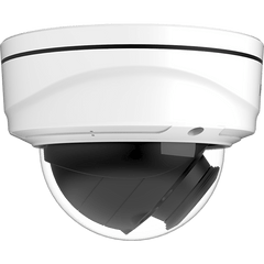 Domo IP Motorizado con IA / 2 Megapixel (1080p) / 90fps / 140dB Super WDR / VCA 2.0 / Smart IR II hasta 90 m (295 ft) / SIP / MicroSD 1TB / IP67 IK10 / ONVIF y VMS