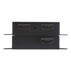 Kit Extensor HDMI | 4K sobre Cat 6 | 4096x2160 @ 30 Hz | Hasta 40 metros Cat 6 | Tecnología PoC | EDID Switch y Copia | Control IR Remoto | Audio Lossless 7.1CH | Metal | Plug and Play
