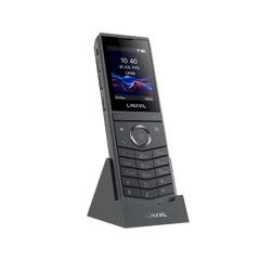 Teléfono IP Wi-Fi Portátil / Pantalla Color 2.4" 240x320 / Wi-Fi 6 Dual-Banda / Bluetooth 5.0 / Batería 3000mAh 13h Talk / Video H.264 4CIF / Resistencia Caídas 1.8m (5.9 ft) / Conferencia 6 Vías / USB Type-C