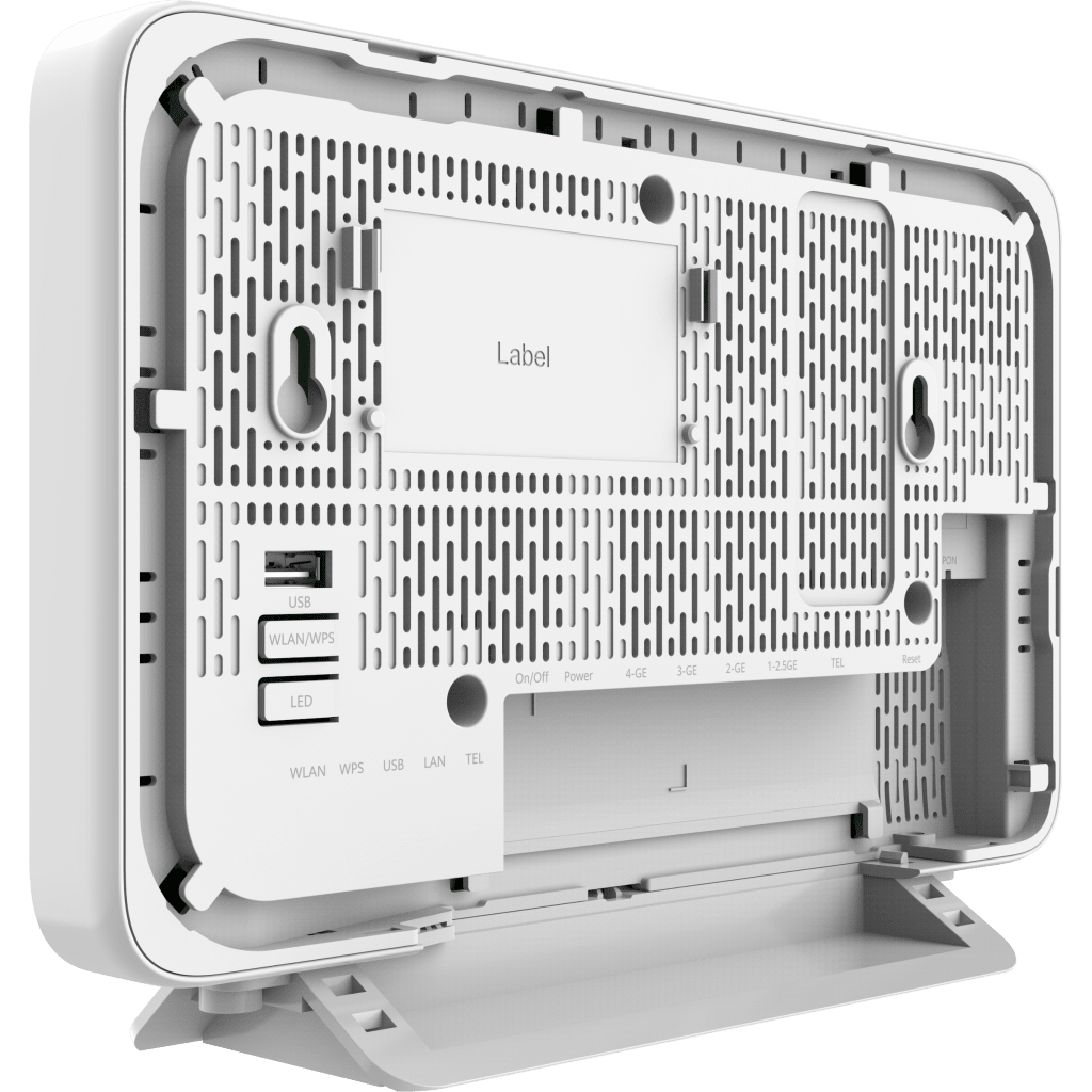 ONT XGS-PON / Wi-Fi 7 / 1x2.5GE + 3xGE + 1xPOTS + 1xUSB 2.0 / 2×2 MIMO 5 dBi / 4096 QAM 160 MHz / MLO Multi-RU / Smart O&M
