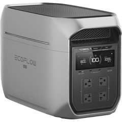 Estación de Energía Portátil EcoFlow DELTA 3 MAX PLUS, 2048Wh, Batería LiFePO4, Salida 3000W (Surge 3800W)