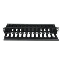 Organizador de Cables Horizontal PatchLink, Doble (Frontal y Posterior), Para Rack de 19in, 1UR