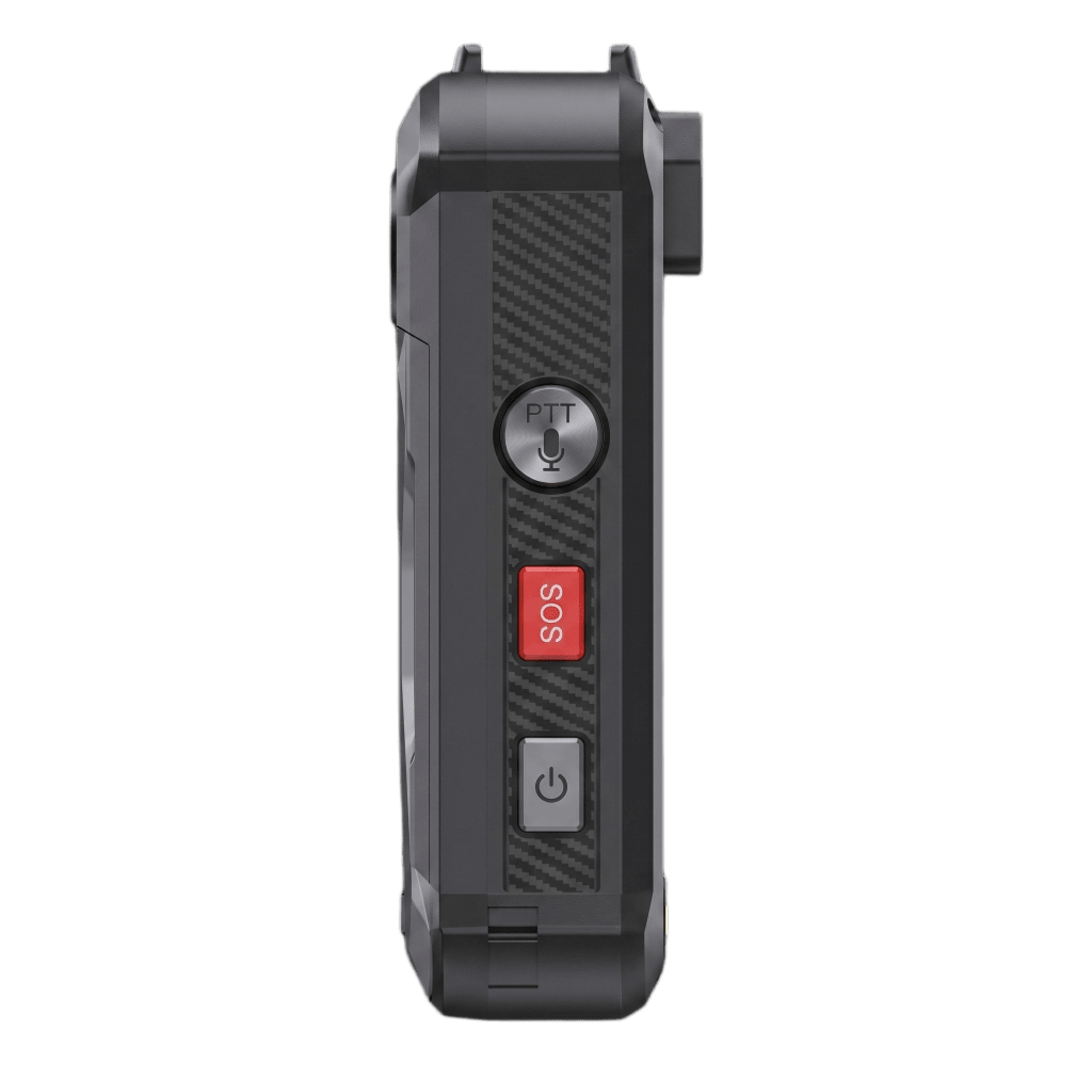 Body Camera Portátil / Grabación a 2K / Pantalla 2.4" LCD / IP68 / H.265 / 64GB de Almacenamiento / GPS / WIFI / 3G y 4G / Fotos de Hasta 40 Megapixel / Micrófono Integrado