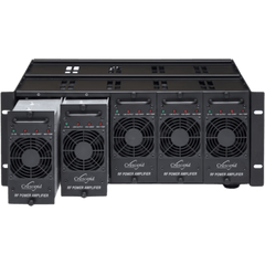 Amplificador de Potencia UHF 100 Watts / 403-450 MHz/ Modular / 19 Pulgadas / Protección VSWR / Enfriamiento Forzado / Alimentación 13.8 VDC