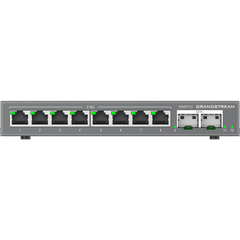 Switch L2 Lite Administrable de 10 Puertos / 8 Puertos Ethernet 2.5 Gigabits / 2 Puertos SFP+ 10 Gigabits / VLAN / QoS / Montaje en Escritorio o Pared / Compatible con GDMS