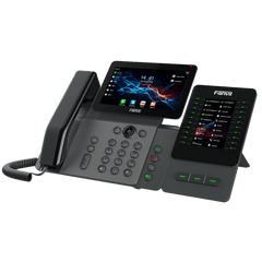 Módulo de Expansión EM60 con Pantalla a Color / 4.3 Pulgadas 480x272 / 60 Teclas Programables DSS / USB Tipo-C / Compatible con V65-V66-V66 Pro / Cascada hasta 4 Módulos / Con Soporte Ajustable