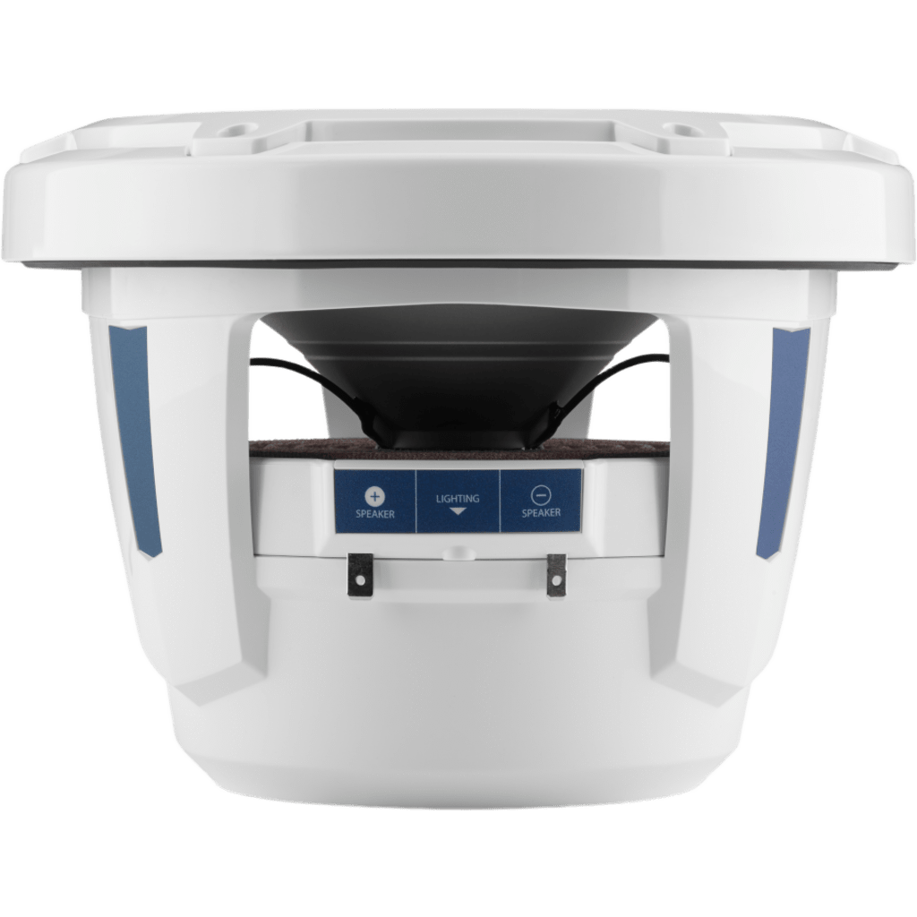Subwoofer Náutico 8" / 200 W RMS / 4 &Omega; / Polipropileno Relleno de Mica / Deflector Infinito o Caja Sellada / Rejilla Clásica Blanca / Marino IPX6