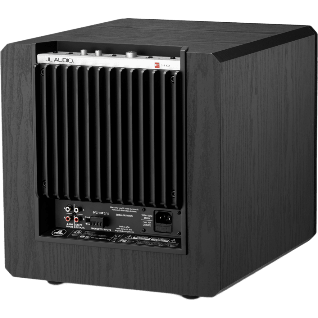 Subwoofer con Amplificador Integrado / 10" / 1200 W Short-Term / Respuesta de Frecuencia 25-116 Hz (±1.5 dB) / Carcasa Sellada / Acabado Negro Ceniza / Rejilla Incluida / Modos de Energía Desactivado-Activado-Automático / Filtro