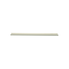 Base para canaleta T-45, de PVC rígido, con orificios perforados para montaje, 60.3 x 18.5 x 3000 mm, Color Blanco Mate