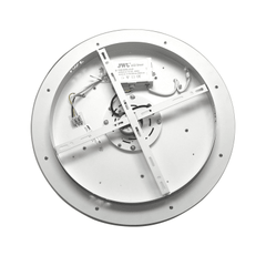 Ventilador de Techo con Luminario LED de 110 V CA 50/60 Hz /  88 W / 3 Tonos de Luz (6500 - 4 000 - 2 700 K) / Con giro 360° / Diámetro 495 mm / 6 Velocidades / Dimeable.