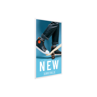 E-PAPER para publicidad digital, bateria incluida, hasta 6 colores uso 24/7, VESA 200x200