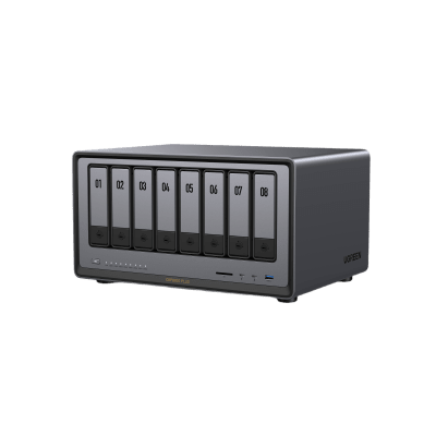 NASync DXP8800 Plus | SO UGOS Pro |  Intel X86 12th Gen Intel® Core™ i5 | SSD 128 GB | 8-Bahias (SATA) | 8GB DDR5 (Exp. a 32GB) | 2* M.2 SSD | 4 Puertos Thunderbolt™4 | WiFi | 1*USB3.2 Gen2, 10Gb/s | HDMI 8k.