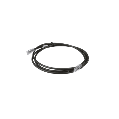 Cable de Parcheo UTP, Cat6A, 24 AWG, CM, Color Negro, 15.24 Metros (50 Pies)