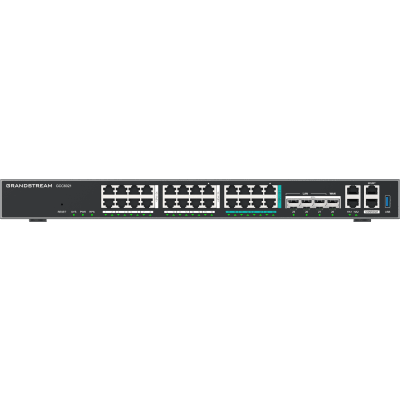 Dispositivo de Convergencia de Redes GCC6021 / Router VPN / Firewall de Próxima Generación / IP PBX / Switch de Red / 4 Puertos Gigabit Ethernet / 1 Puerto SFP+ 10 Gigabit / 1 Puerto 2.5 Gigabit / Gestión en la Nube GDMS / Montaje en