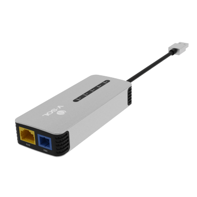 ONU Bridge Dual GPON/EPON USB Portátil / 1 puerto RJ45 2.5Gbps / 1 puerto USB tipo C
