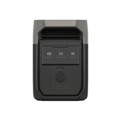 Estación de Energía Portátil Delta 3 1024Wh Litio LFP / 6 AC 1800 W (Max. 2200W) / 2 USB-C 100W / Capacidad para Aumentar Respaldo / Cargador de Coche 10A a 12.6V / Conectividad WiFi y Bluetooth (App) / Carga Solar 500W Max.