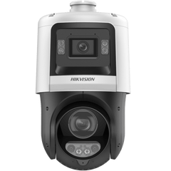 [TandemVu] PTZ IP 4 Megapixel + Cámara Fija 4 Megapixel / 25X Zoom / 100 mts IR + 30 mts Luz Blanca / IP67 / ACUSENSE / PoE+ / 2 Micrófonos Integrados y Bocina / Alerta Audible y Luz Estroboscopica / Alarmas I/O / DARKFIGHTER / Micro SD