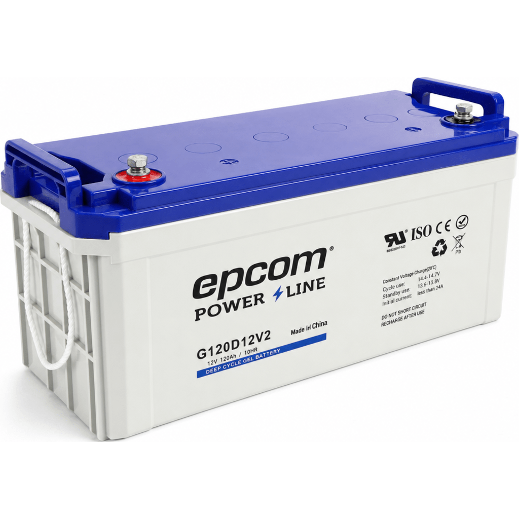Batería GEL Ciclo Profundo / 12 Vcc / 120 Ah / Aplicaciones Fotovoltaicas y de Respaldo