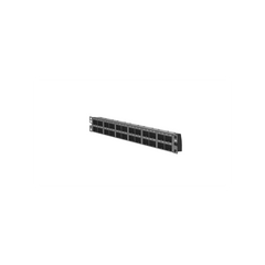 Panel de Parcheo Modular Mini-Com (Sin Conectores), Plano, Blindado, Alta Densidad, de 48 Puertos, 1UR