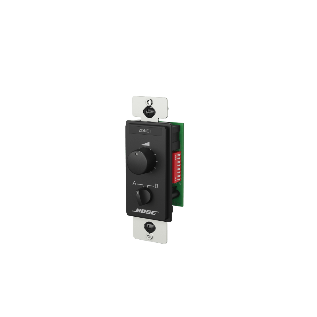 Control de Volumen y Selector de fuente 2 pasos | Compatible con Freespace, Veritas y Controlspace+ | Negro