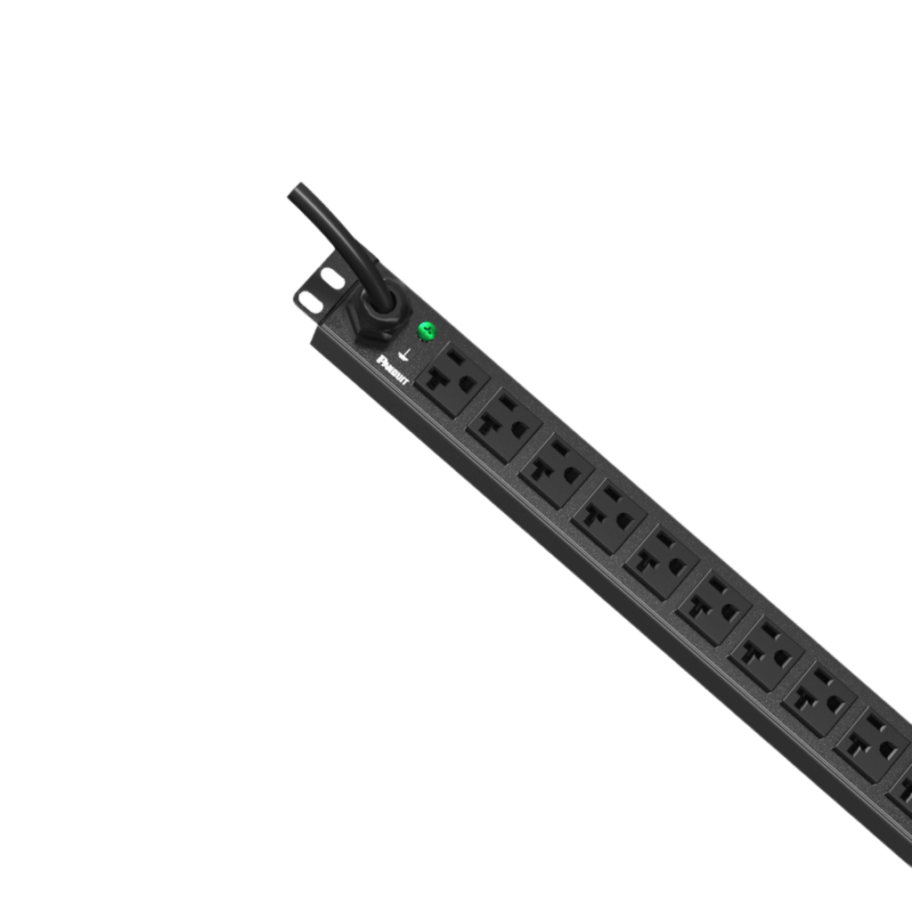 PDU ES2P Básico para Distribución de Energía, Enchufe de Entrada NEMA 5-15P, Con 12 Contactos NEMA 5-20R, Instalación Horizontal de 19in, 1UR, 15 Amp, 120 Vca