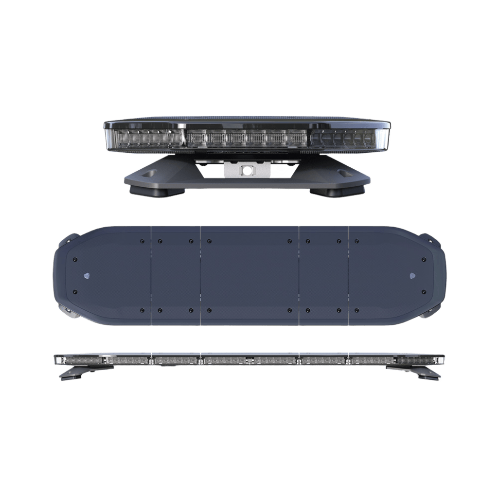 Barra de luces de 48", 216 LED, Dual Color, Programable, Rojo/Azul/Ámbar/Claro, Ideal para Equipar Unidades de Seguridad Publica con Domos Negros