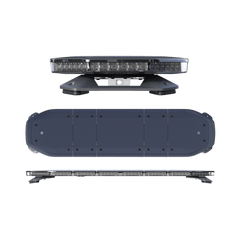 Barra de luces de 48", 216 LED, Dual Color, Programable, Rojo/Azul/Ámbar/Claro, Ideal para Equipar Unidades de Seguridad Publica con Domos Negros