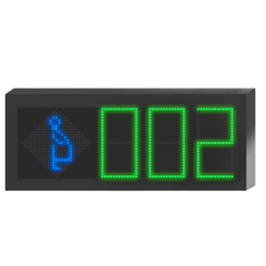 Panel LED Indicador de Estacionamiento Hikvision / 3 Dígitos con Flecha Direccional / Pantalla 7 Colores / Comunicación RS485-RJ45 / Montaje Colgante / Visualización Tiempo Real / Iconos Especiales