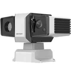 Punta de Poste IP Dual / PTZ 4 Megapixel (40X Zoom) + Panorámica 4 Megapixel (4 mm) / 500 mts IR Laser / IP67 / IK10 / EIS / WDR 150 dB / Wiper / Anticorrosión (NEMA 4X)