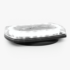 Mini torreta de 48 LED 10 Pulgadas, Ambar/Claro, Lente Transparente, Montaje Con Iman Y Conexion Para Encendedor De Vehiculo