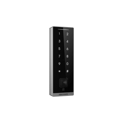 Teclado Esclavo con Lector de Tarjetas Virtuales Bluetooth y Códigos QR / Tarjetas MIFARE y PROX EM / Contraseñas / RS-485 Wiegand OSDP / Frecuencias 13.56 MHz y 125 KHz / Autenticación Tarjeta PIN QR Bluetooth / Táctil