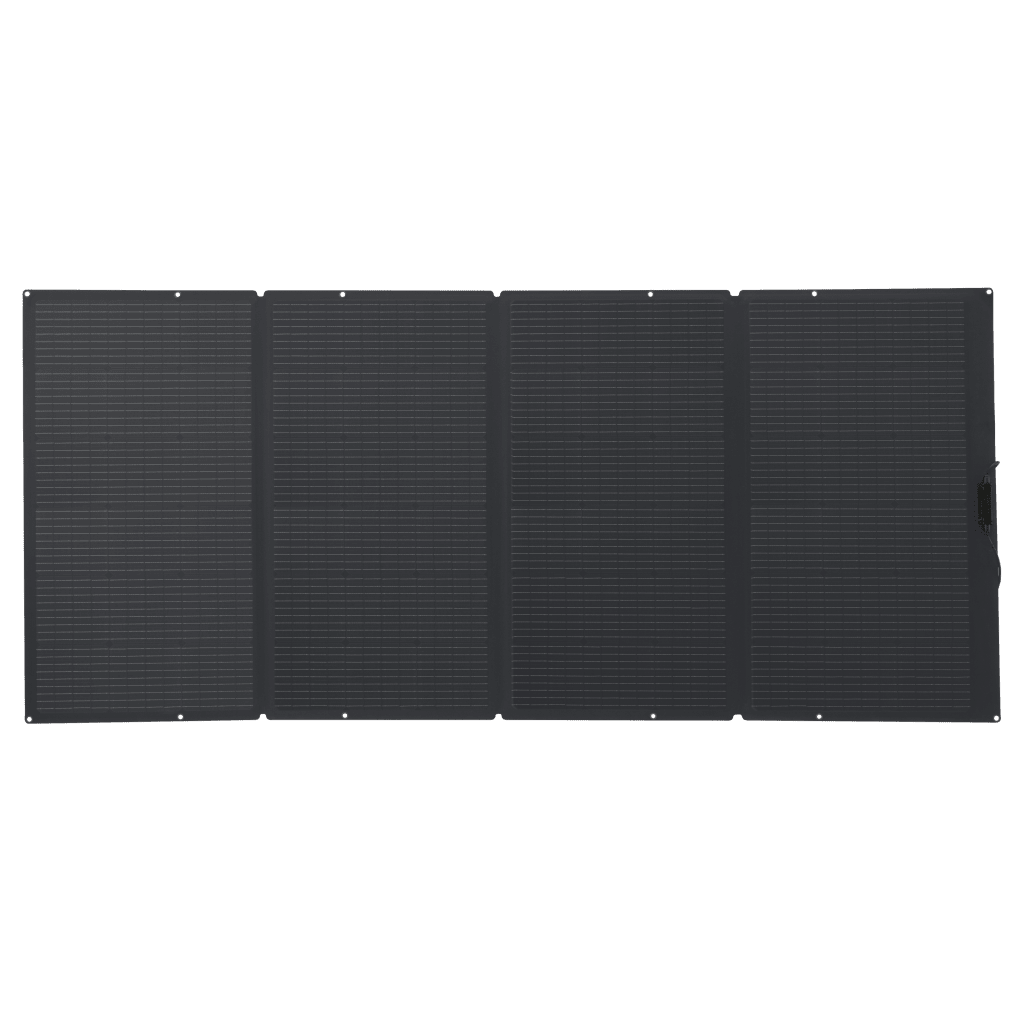 Módulo Solar Portátil y Flexible de 400W Recomendado para Estaciones Portátiles EcoFlow / Ajuste de Ángulo / Carga Eficiente