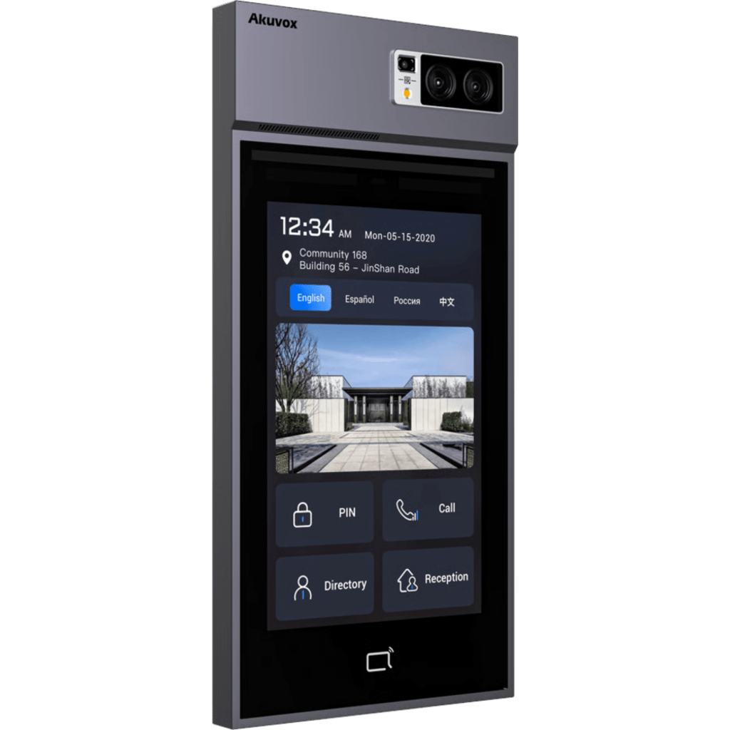 Videoportero Con Lector QR Físico / Incluye Bracket de Instalación / Pantalla 10" LCD / Cámara 5 MP / Acceso Por Rostro, Tarjeta, QR, Bluetooth, NFC, PIN / Llamada a App / Administración En La Nube