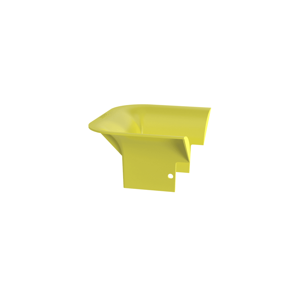 Accesorio de Control de Radio de Curvatura, Para Bajadas de Cable con Canaletas FiberRunner 4x4, Color Amarillo