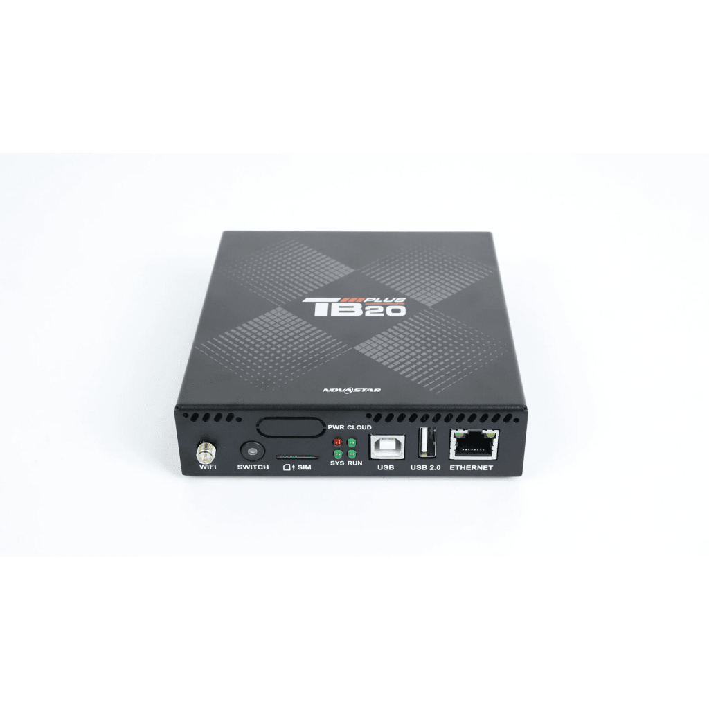 Reproductor Multimedia  TB20 Plus / Videowall LED1.3 MP / 32 GB Almacenamiento / Wi-Fi 2.4GHz / Ethernet Gigabit / Audio Estéreo / Android 10.0 / IP20