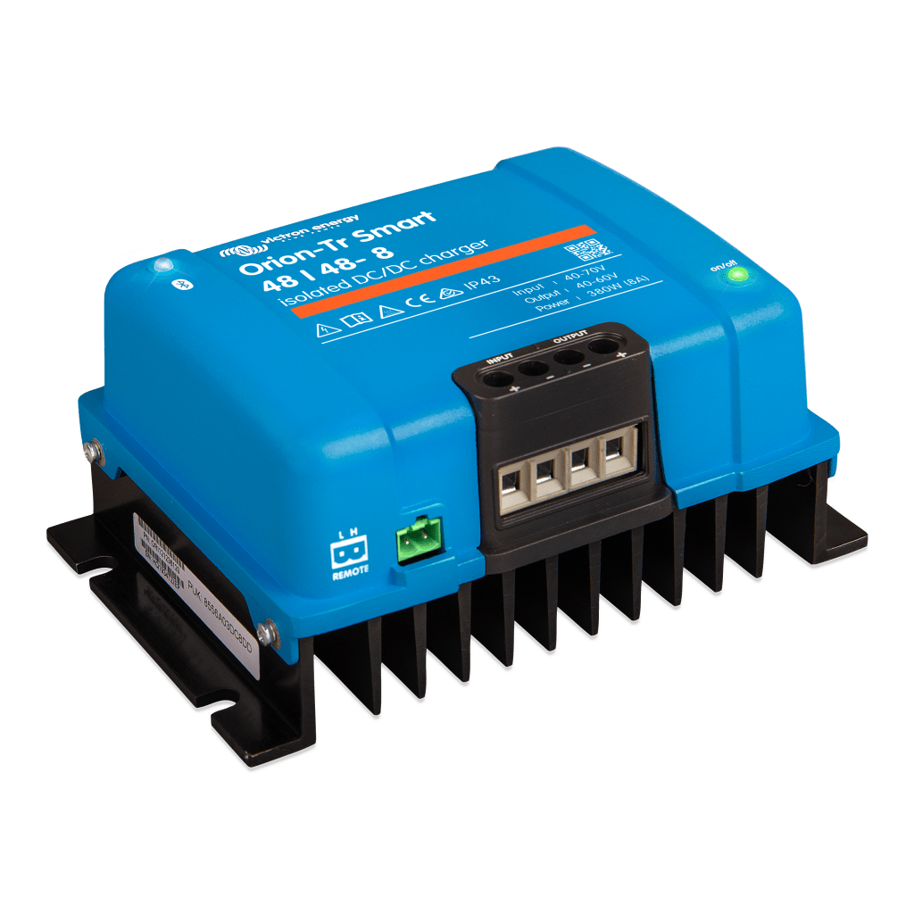 Cargador CC/CC Aislado Orion-Tr Smart / 48V a 48V, 8A / Baterías de Plomo y Litio/ IP43