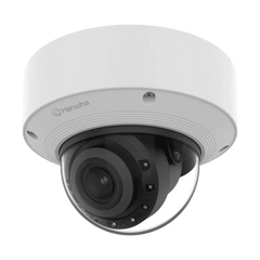 Cámara Domo AI 8 Megapíxeles / Motorizado 4.4-9.3 mm 2.1x / Dual NPU / IR 50 m (164 ft) / IP52 IK10 / Analítica Avanzada IA / extremeWDR 120 dB / Wisenet 9