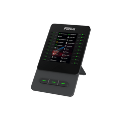 Módulo de Expansión EM60 con Pantalla a Color / 4.3 Pulgadas 480x272 / 60 Teclas Programables DSS / USB Tipo-C / Compatible con V65-V66-V66 Pro / Cascada hasta 4 Módulos / Con Soporte Ajustable