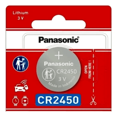 Batería de Litio tipo Moneda 3V / CR2450/ 1pza ( Batería no recargable )