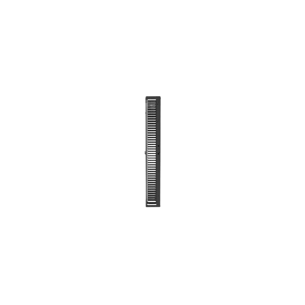 Organizador Vertical PatchRunner™, Sencillo (Solo Frontal), Para Rack Abierto de 45 Unidades, 8 in de Ancho, Color Negro