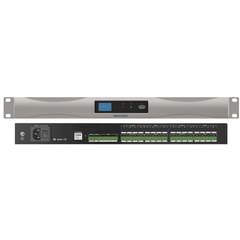 Procesador de Audio Digital / 8 Entradas / 8 Salidas / 32-bit DSP / 24 bit / 48 KHz / Matriz de Mezcla / 100 Escenas Almacenables / Interfaz Gráfica Intuitiva