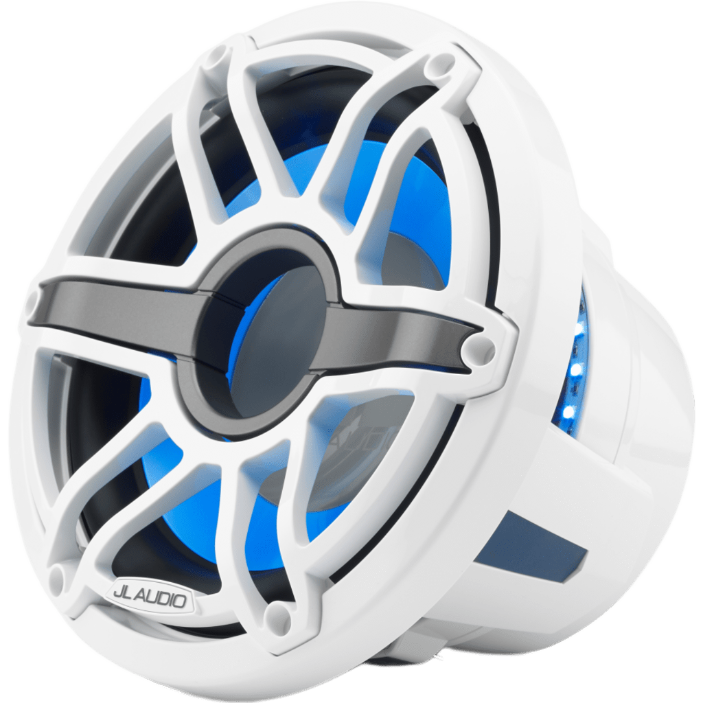 Subwoofer Náutico 10" / 250 W RMS / 4 &Omega; / Iluminación LED Transflective™ / Cono de Polipropileno Relleno de Mica / Deflector Infinito o Caja Sellada / Marino IPX7
