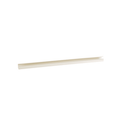 Canaleta LD10 de PVC rígido, con cinta adhesiva para instalación sin herramientas, de 38.4 x 24 x 2438 mm, Color Blanco Mate