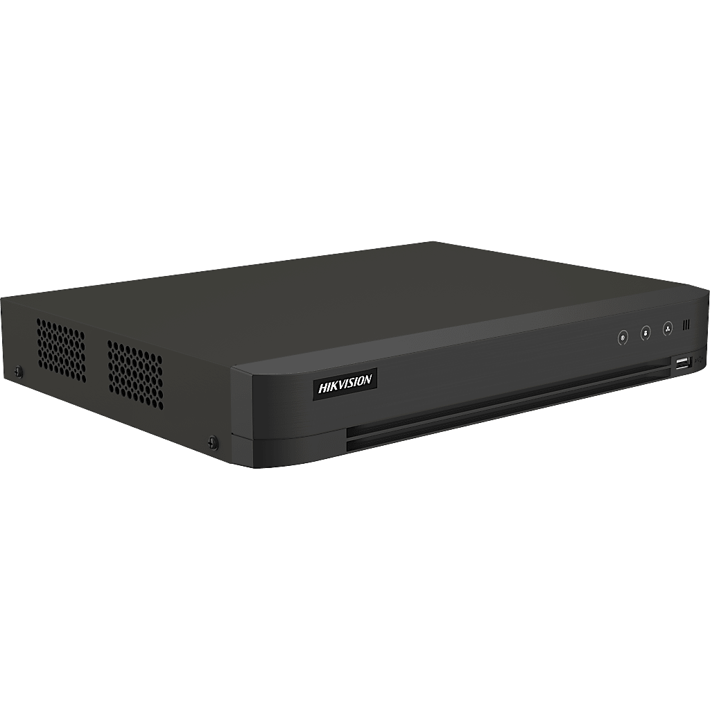 DVR 16 Canales TURBOHD + 16 Canales IP / 8 Megapixel (4K) / Audio Bidireccional / GUANLAN / Reconocimiento Facial / ACUSEARCH / 2 Bahias de Disco Duro / Salida de Video en 4K / H.265+