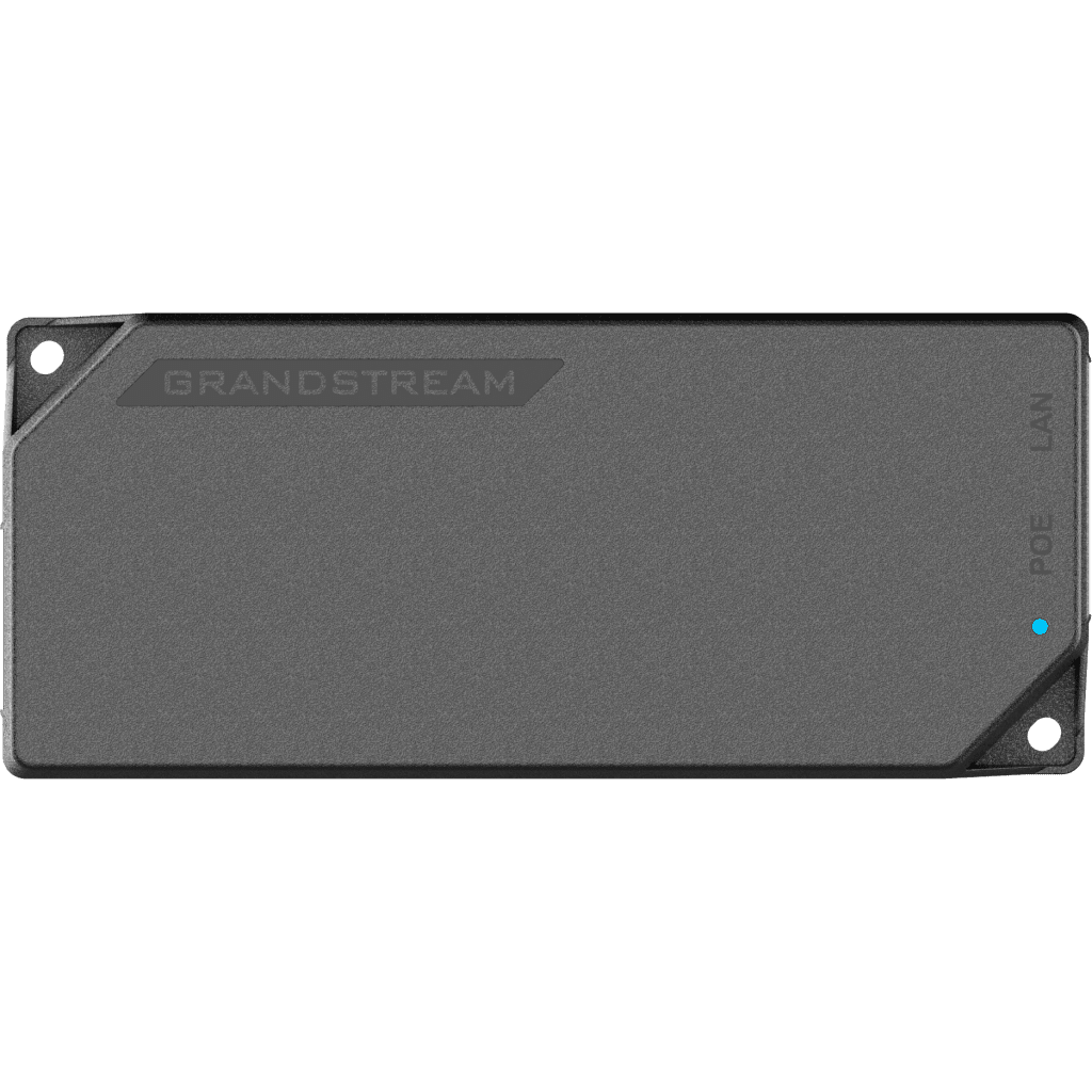 PoE Injector Grandstream 30W MultiGigabit / Compatible con IEEE 802.3af/at / 1x 2.5Gbps RJ45 LAN IN / 1x 2.5Gbps RJ45 LAN OUT con PoE 30W / 100~240VAC / 54VDC / Plug-and-Play / FCC, CE, RCM, IC